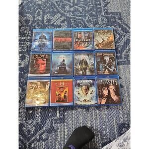 12 Fantasy Movies Bluray Vampire Witch Hunter Hellboy Dragons Warcraft Labyrinth